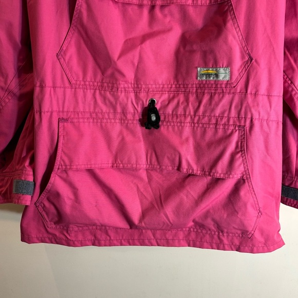 CHLOROPHYLLE Sz XL (estimated ) High Neck Hooded Zipper Vented Canvass Jacket - Picture 6 of 14